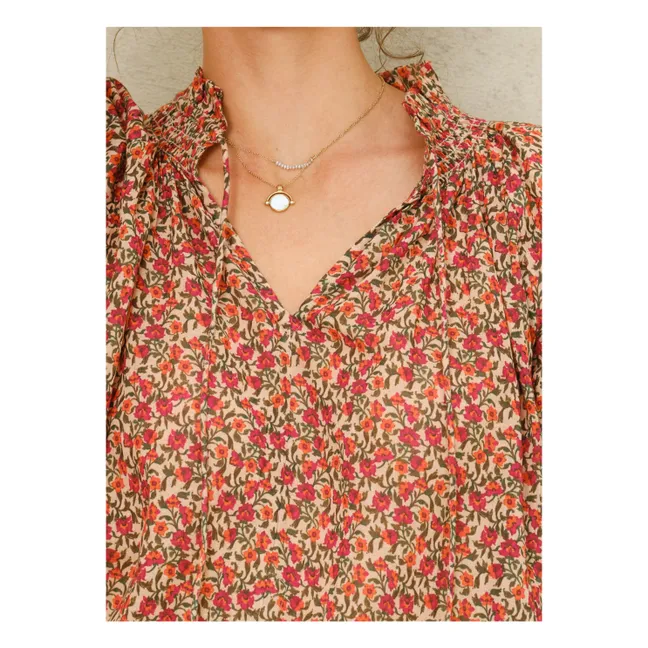 Laney Printed Blouse | Red