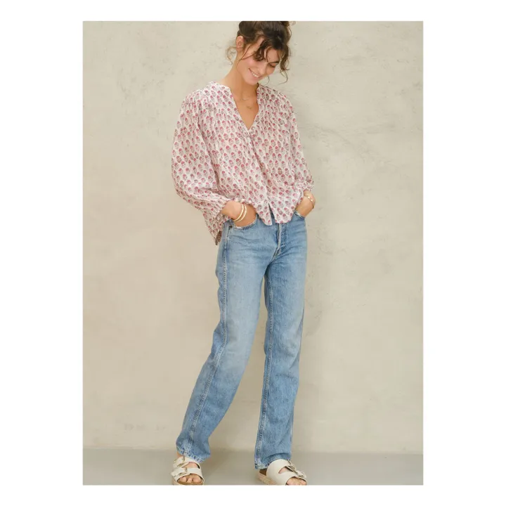 Blouse Kiki Imprimée | Rose- Image produit n°2