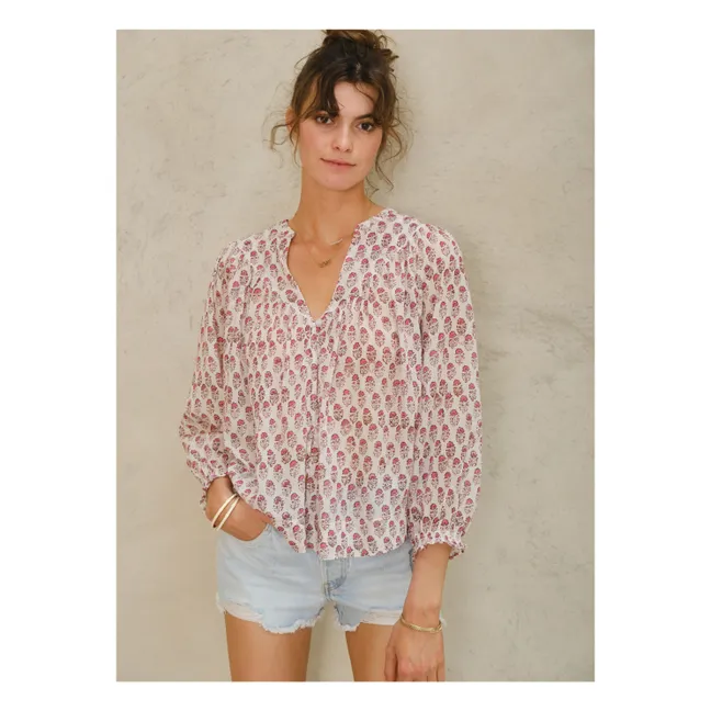 Blusa estampada Kiki | Rosa