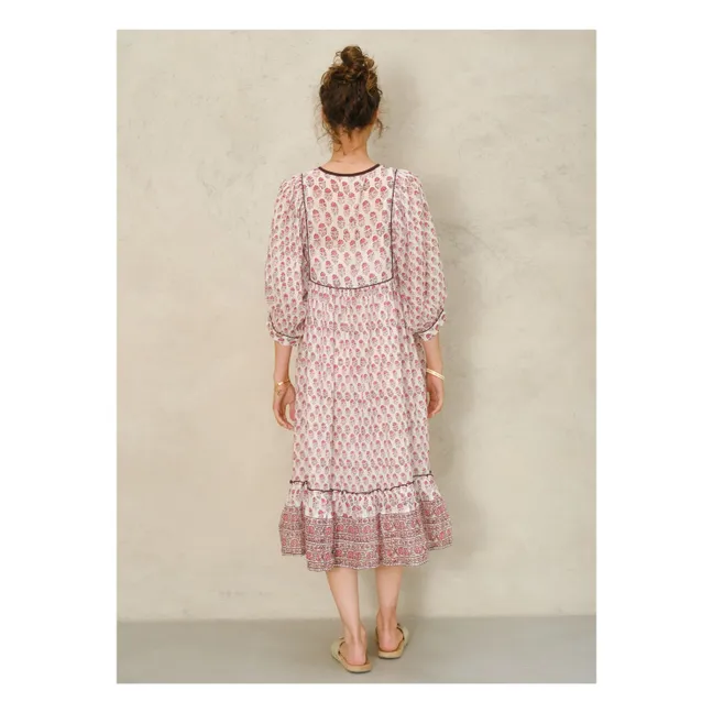 Vestido estampado Kiki | Rosa