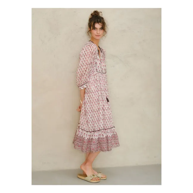 Vestido estampado Kiki | Rosa