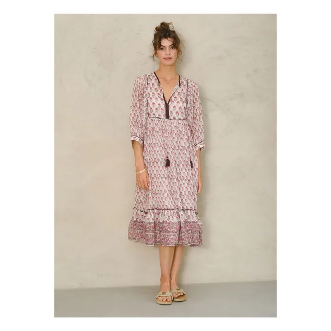 Vestido estampado Kiki | Rosa