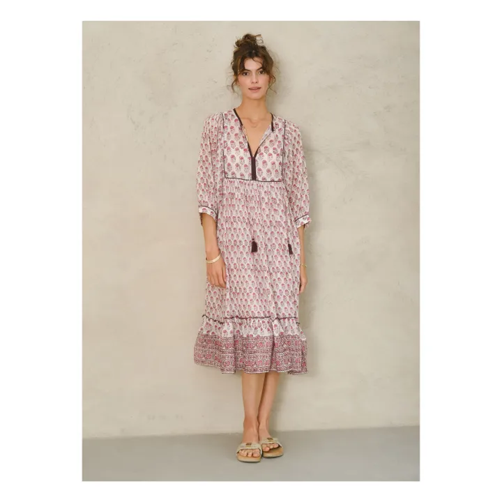 Robe Kiki Imprimée | Rose- Image produit n°1