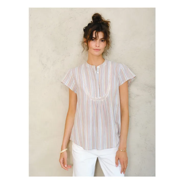 Blouse Freya | Bleu- Image produit n°0