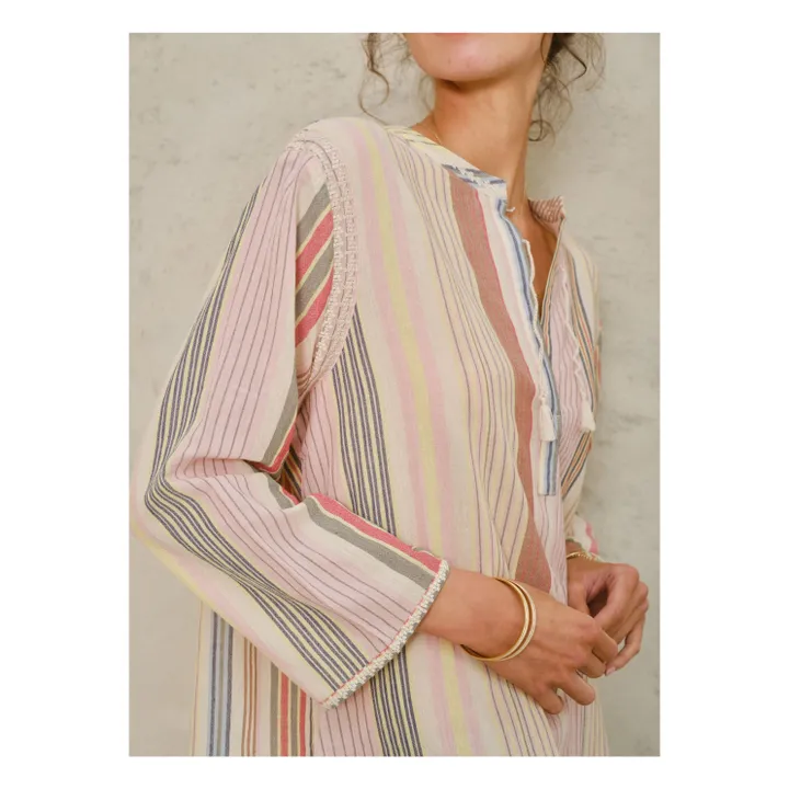 Robe Elba Rayures | Rose- Image produit n°3