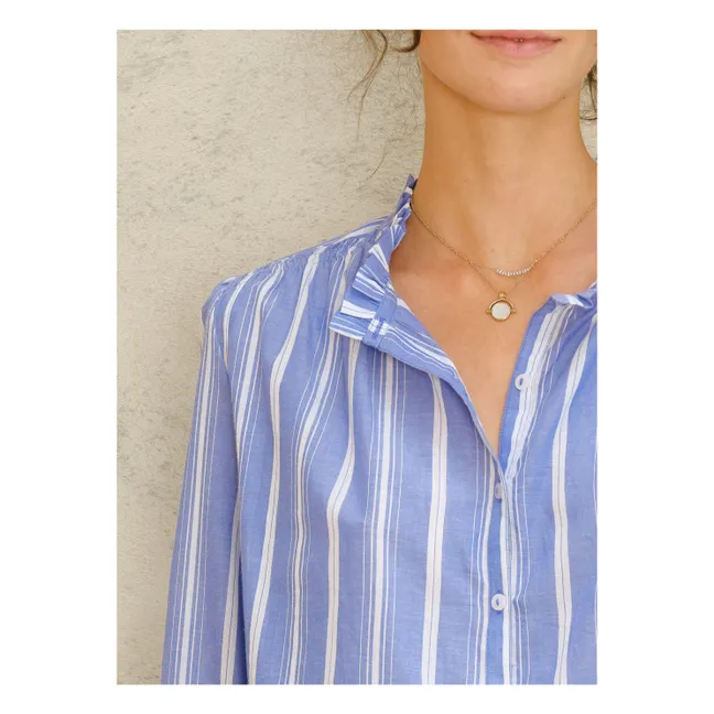 Blusa de rayas Chrissie | Azul