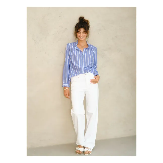 Blusa de rayas Chrissie | Azul