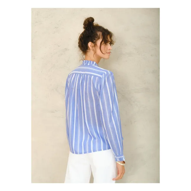 Blusa de rayas Chrissie | Azul