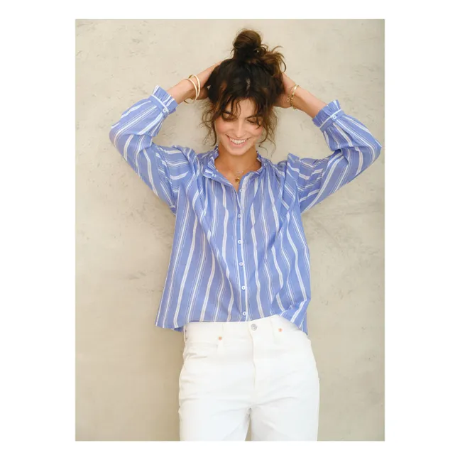 Blusa de rayas Chrissie | Azul