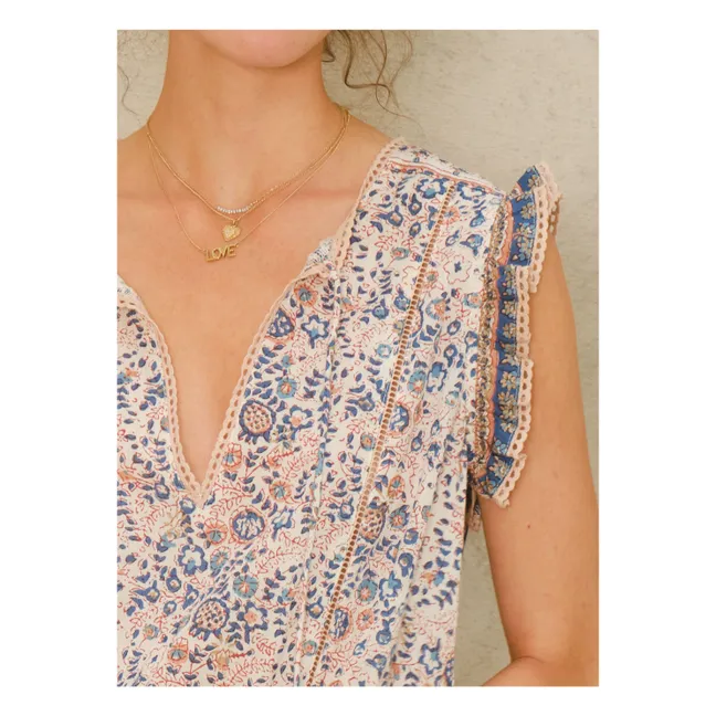 Kleid Cass Bedruckt | Blau