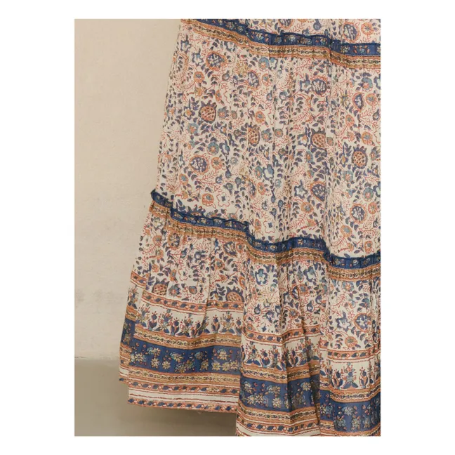 Gonna stampata Cass | Blu