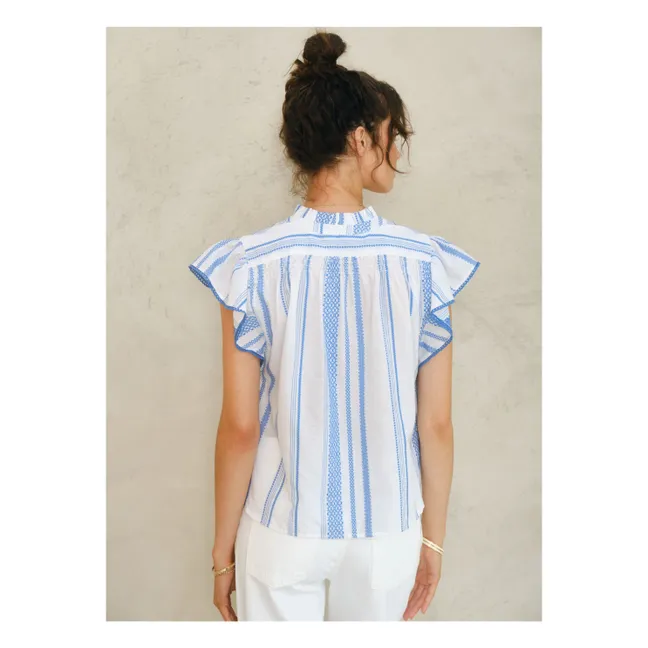 Blusa de rayas Alma | Crudo