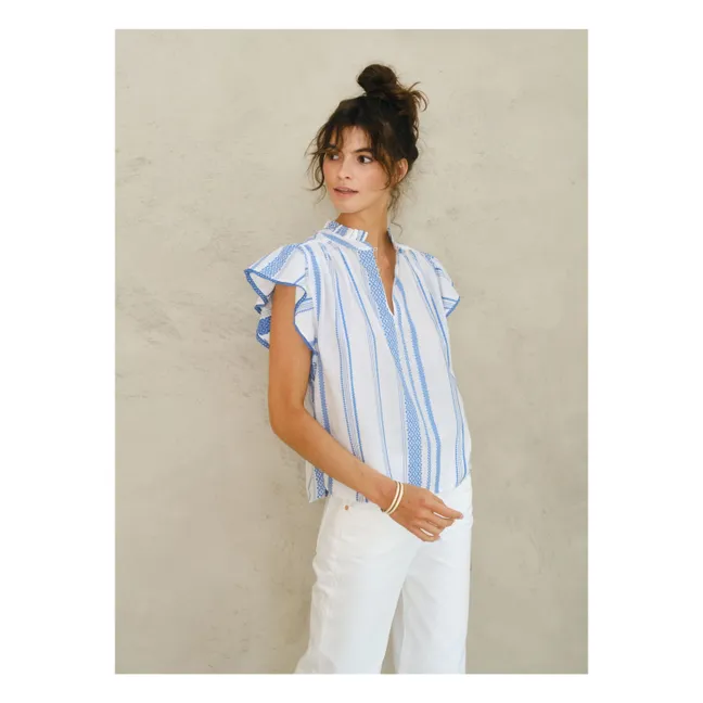 Blusa de rayas Alma | Crudo