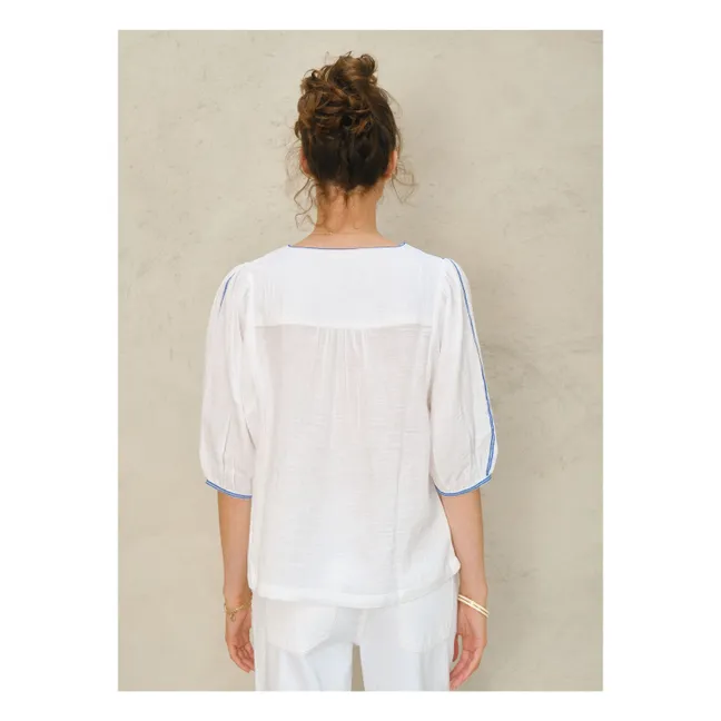Blusa bordada Vivien | Blanco