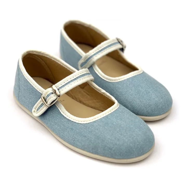 Ballerines Hirondelle Denim | Bleu jean- Image produit n°0