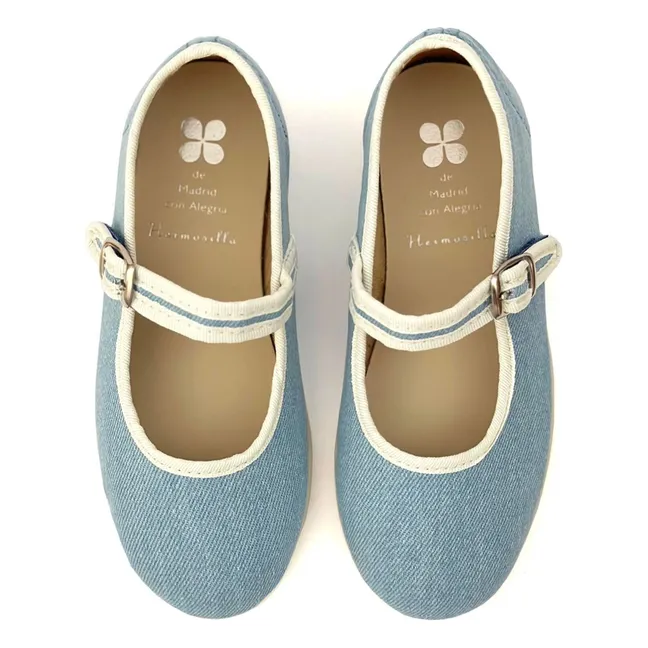 Ballerines Hirondelle Denim | Bleu jean