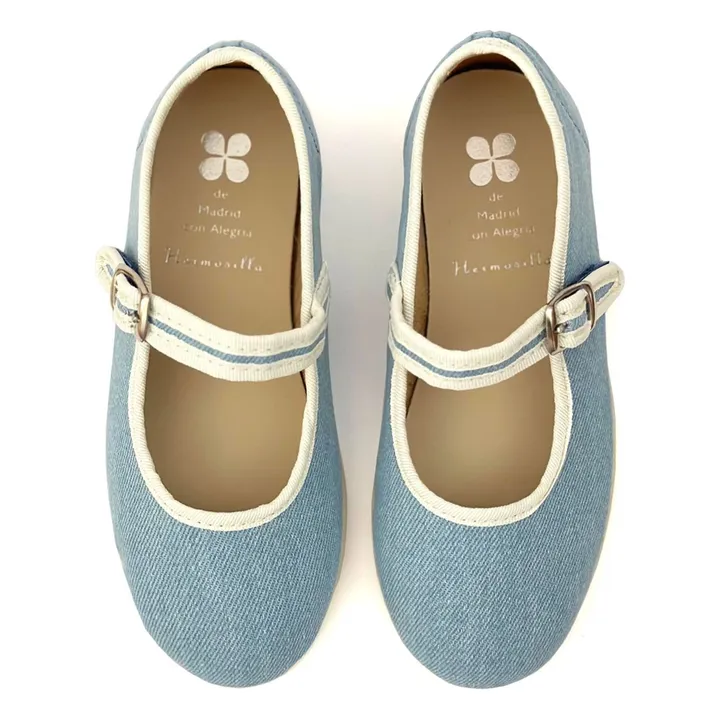Ballerines Hirondelle Denim | Bleu jean- Image produit n°1