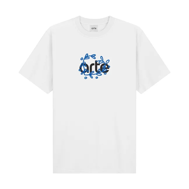 Arte Logo Leaves T-shirt | White