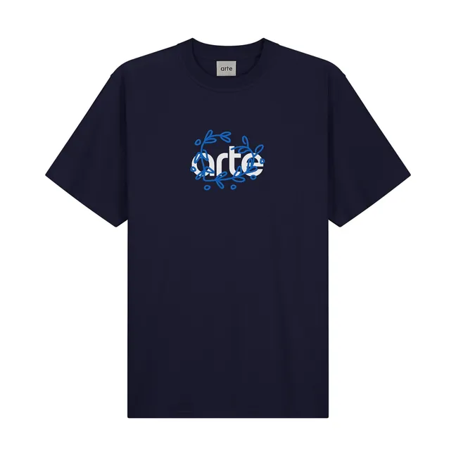 Arte Logo Leaves T-shirt | Navy blue