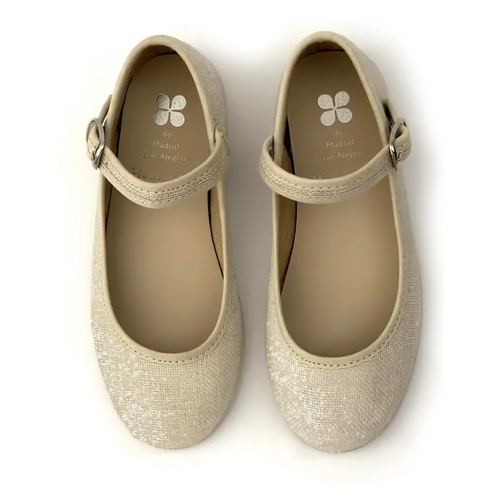 Ballerines Colombe Irisées | Beige- Image produit n°0