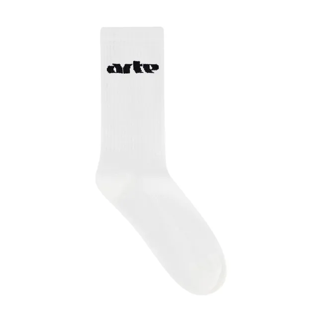 Socken Arte Logo Horizontal | Weiß
