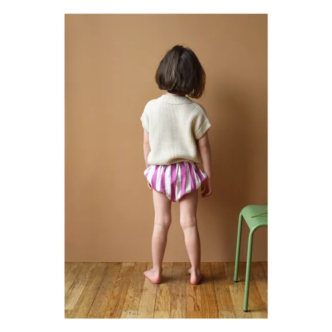 Theodora Organic cotton knit sweater | Ecru