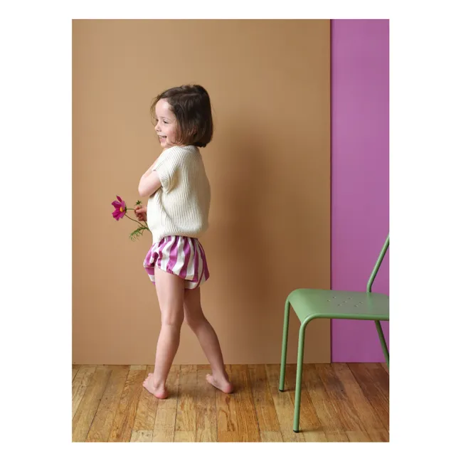 Theodora Organic cotton knit sweater | Ecru