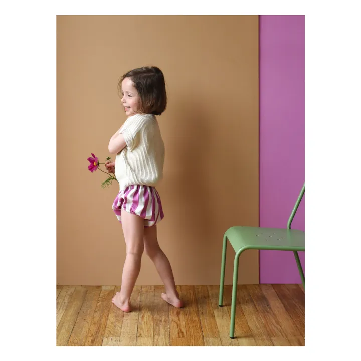 Pull Theodora Maille Coton Bio | Ecru- Image produit n°3