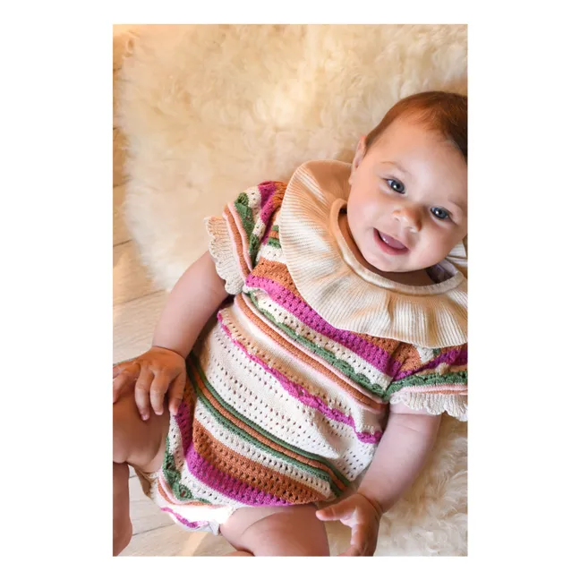 Barboteuse Bertille Crochet | Ecru