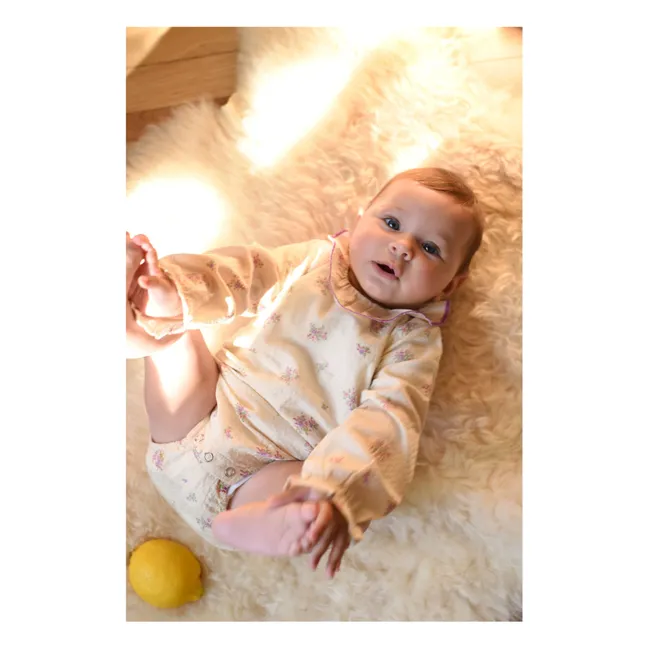Barboteuse Castille Coton Bio | Ecru
