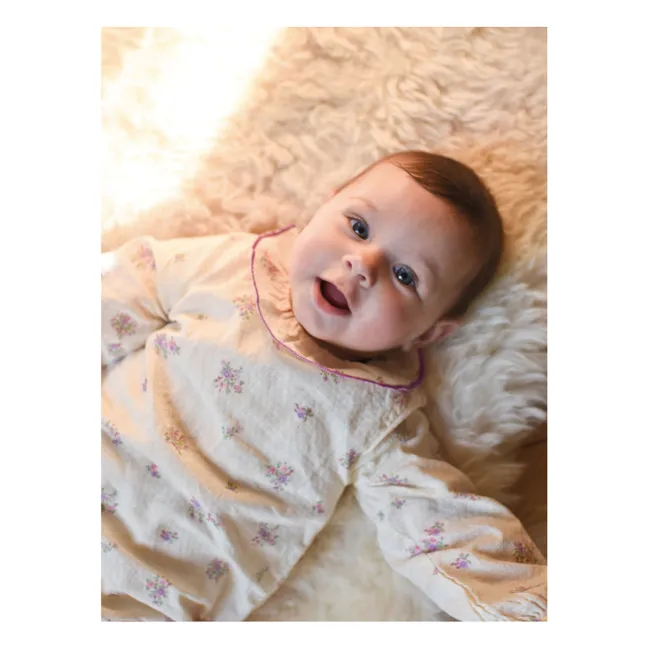 Barboteuse Castille Coton Bio | Ecru