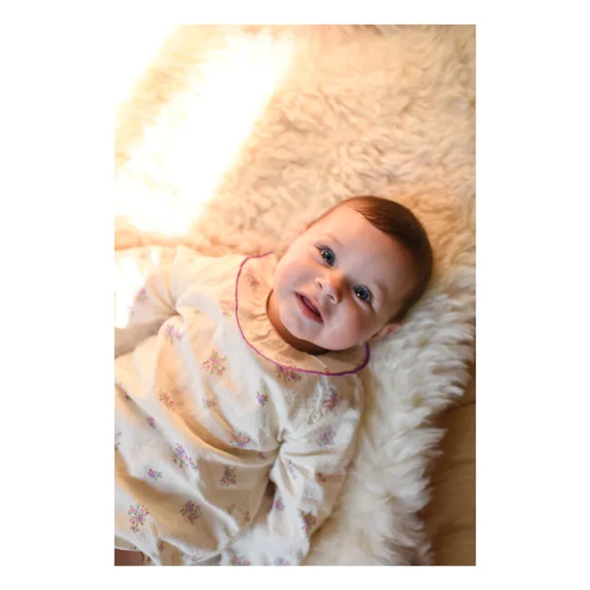 Barboteuse Castille Coton Bio | Ecru