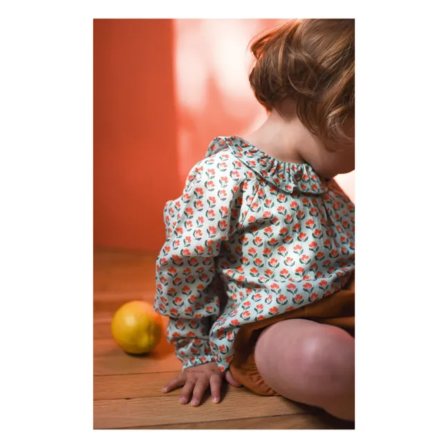 Bluse Charlotte Bio-Baumwolle | Hellblau