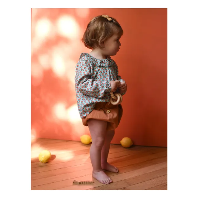 Bluse Charlotte Bio-Baumwolle | Hellblau