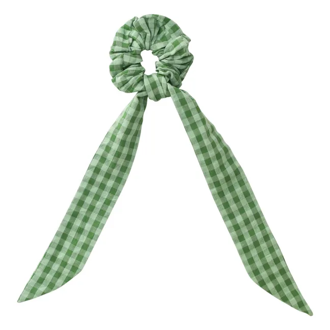 Chouchou Claire Vichy in cotone biologico | Verde