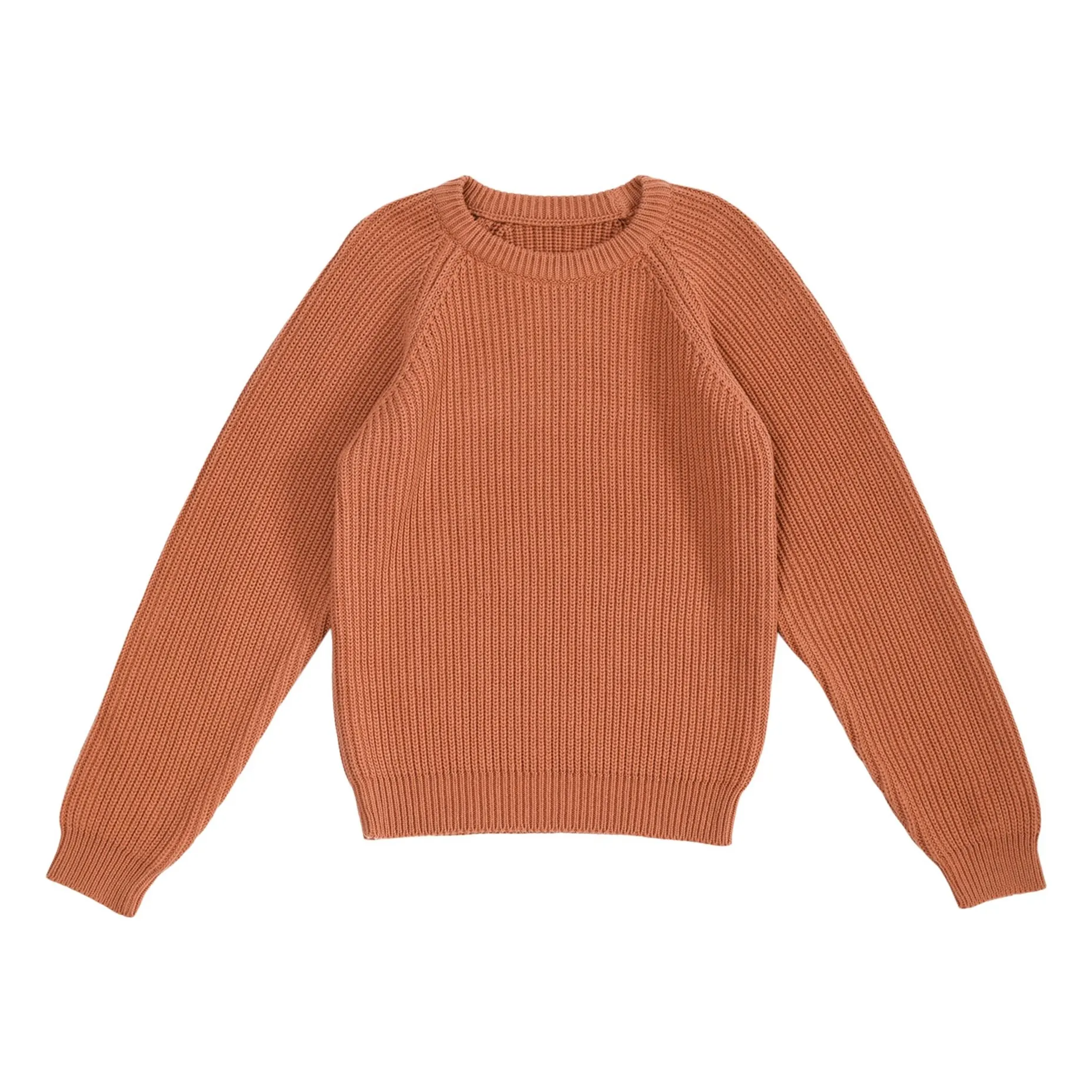 Lililotte Girls Brown Leopold Organic Cotton Sweater
