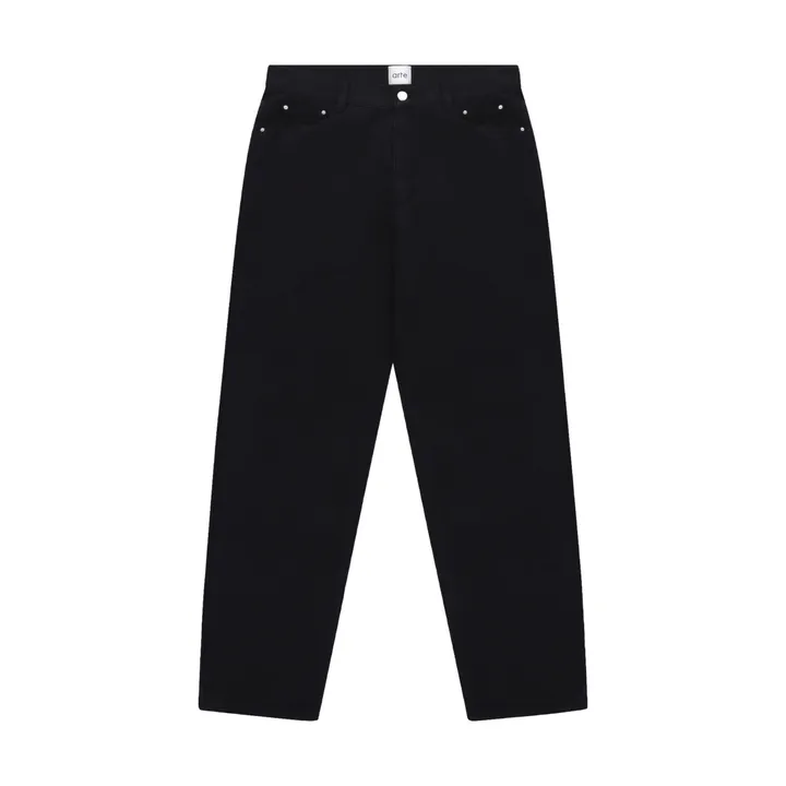 Jean Canvas Embroidery | Noir- Image produit n°0