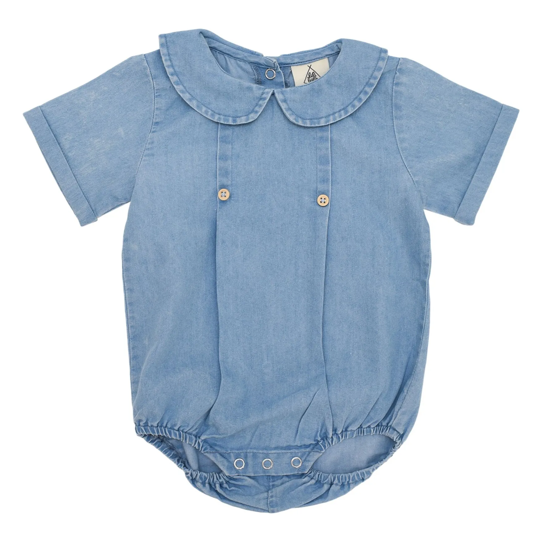 Lililotte Denim Bertille Organic Cotton Romper
