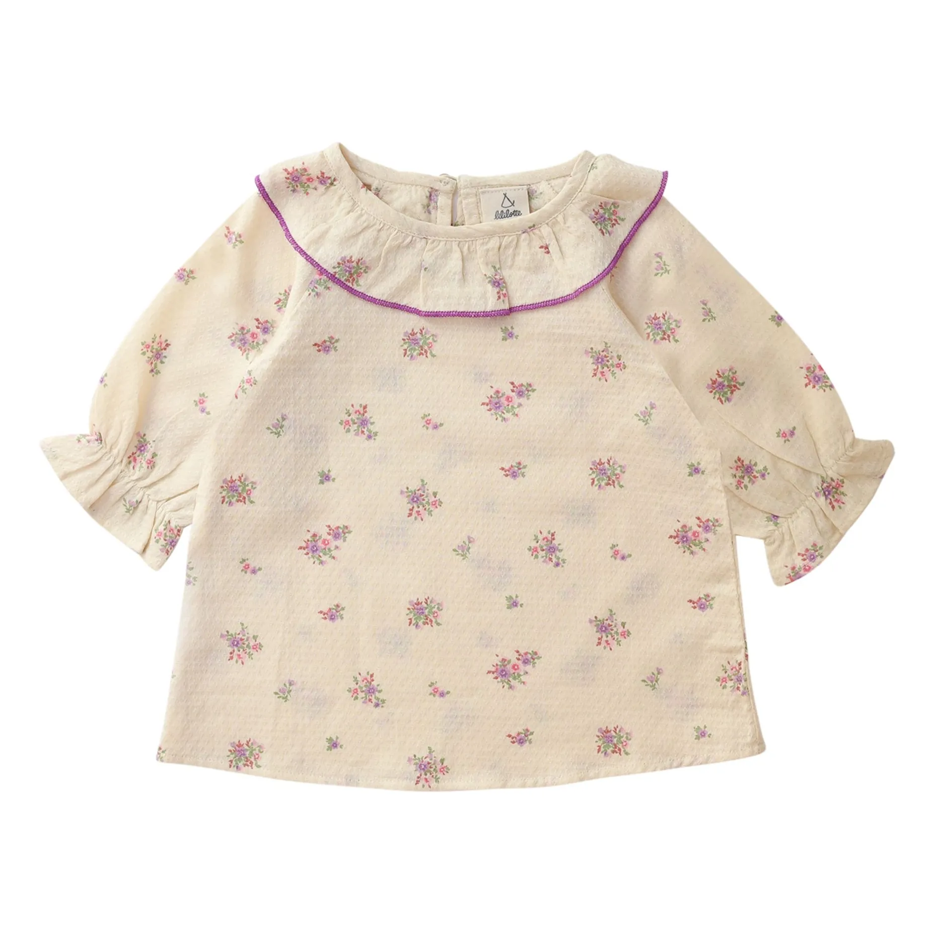 Lililotte Ecru Charline Organic Cotton Blouse