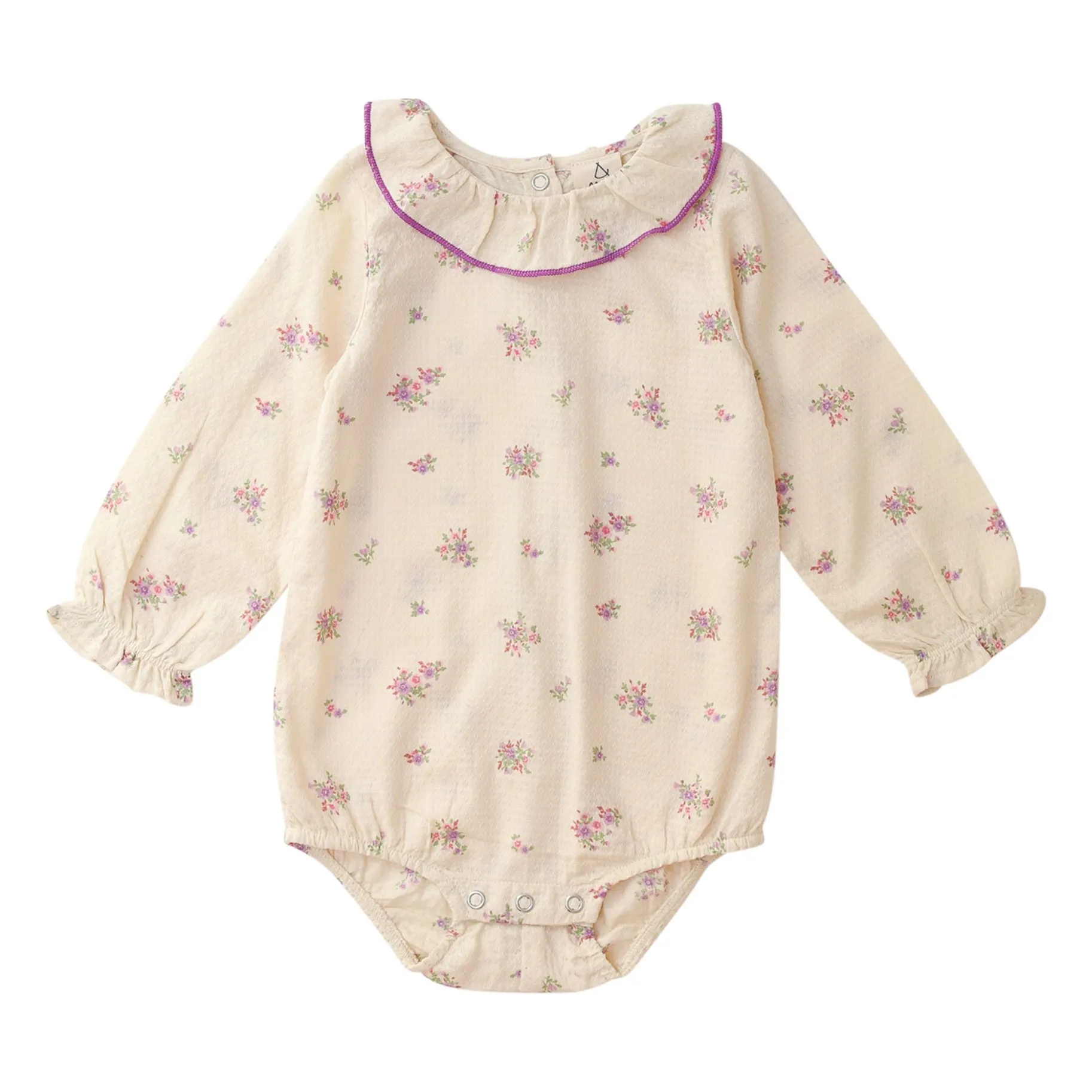 Lililotte Ecru Castille Organic Cotton Romper