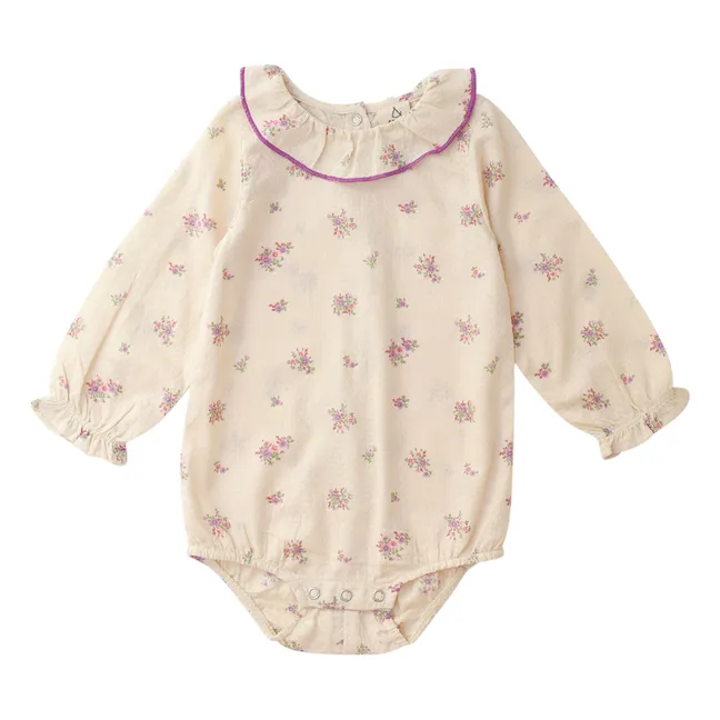 Barboteuse Castille Coton Bio | Ecru