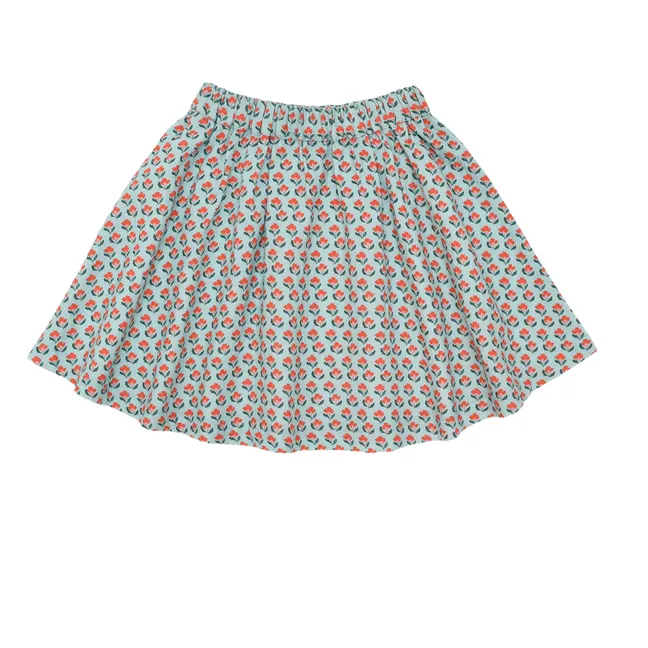 Gonna Eva Cotone organico | Azzurro