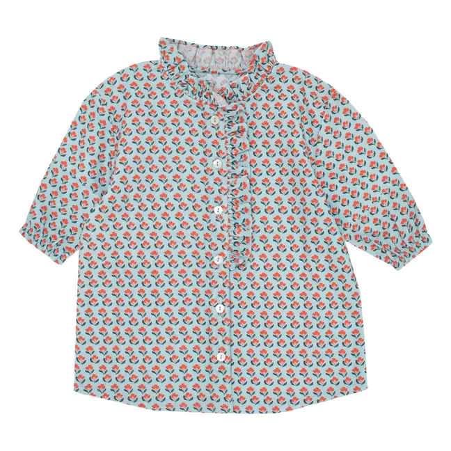 Blouse Anaïs Coton Bio | Bleu ciel