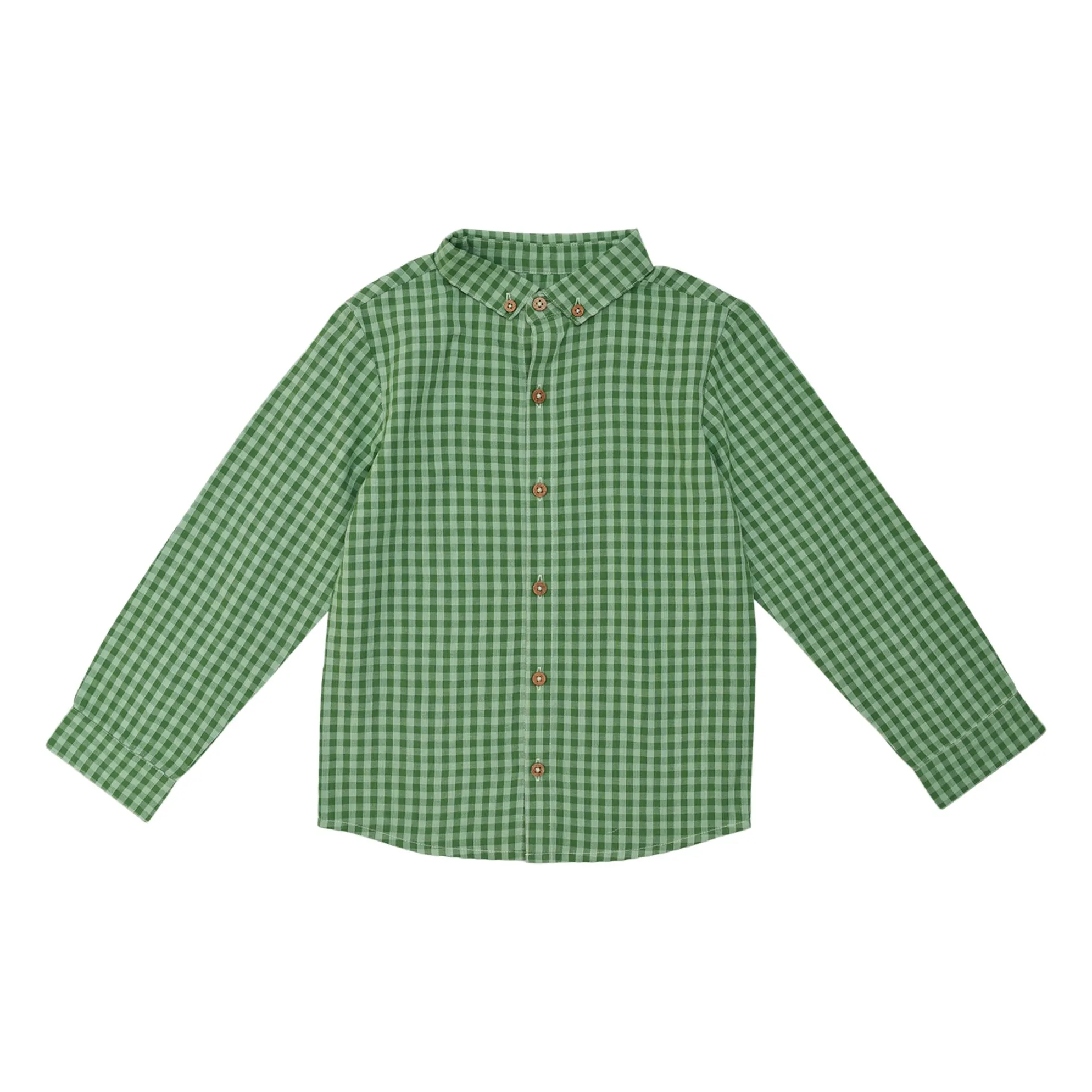 Lililotte Green Maxime Vichy Organic Cotton Shirt