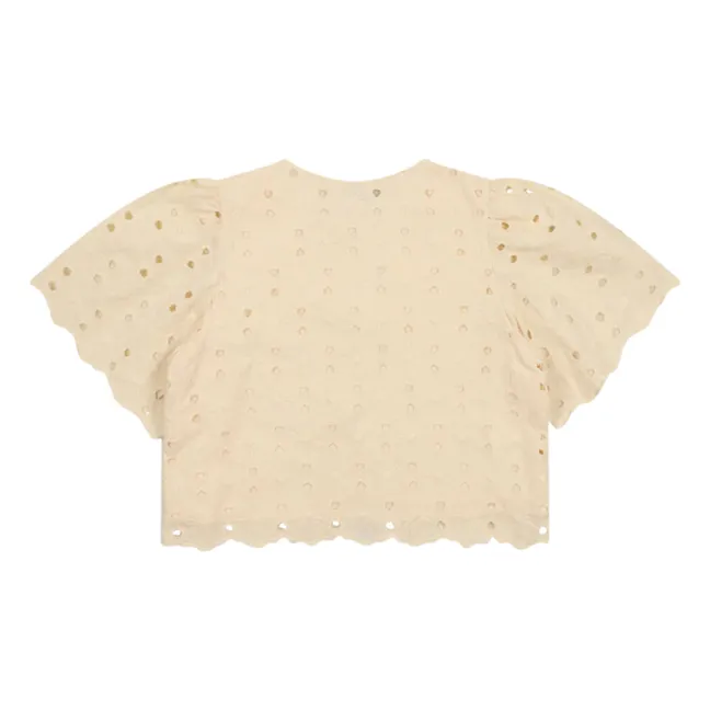 Camicetta con ricamo Creta  | Beige