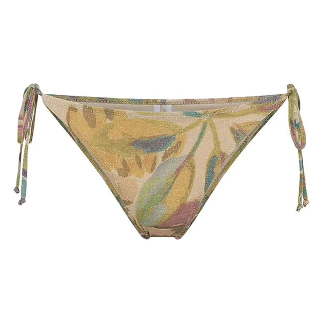 Braguita Malene de punto metalizado estampado | Azul