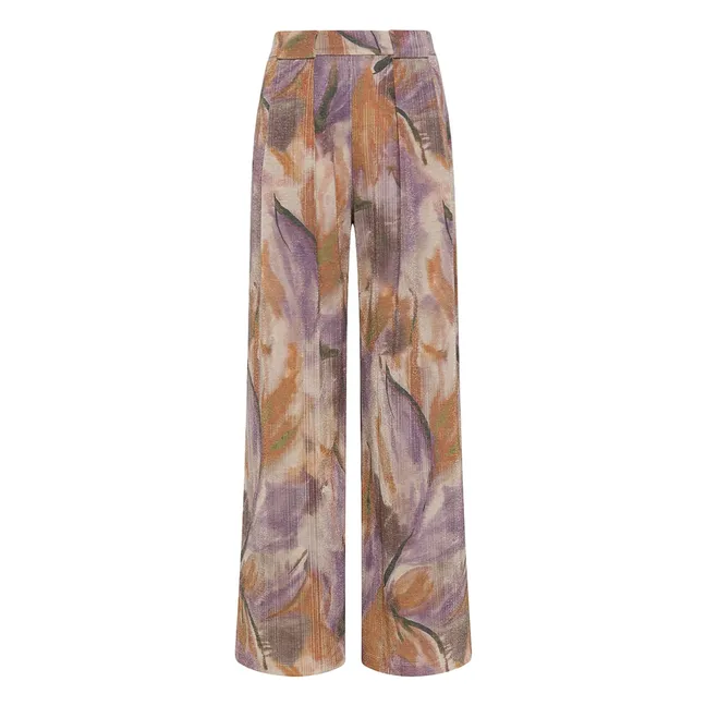Pantalones estampados Aspen | Violeta