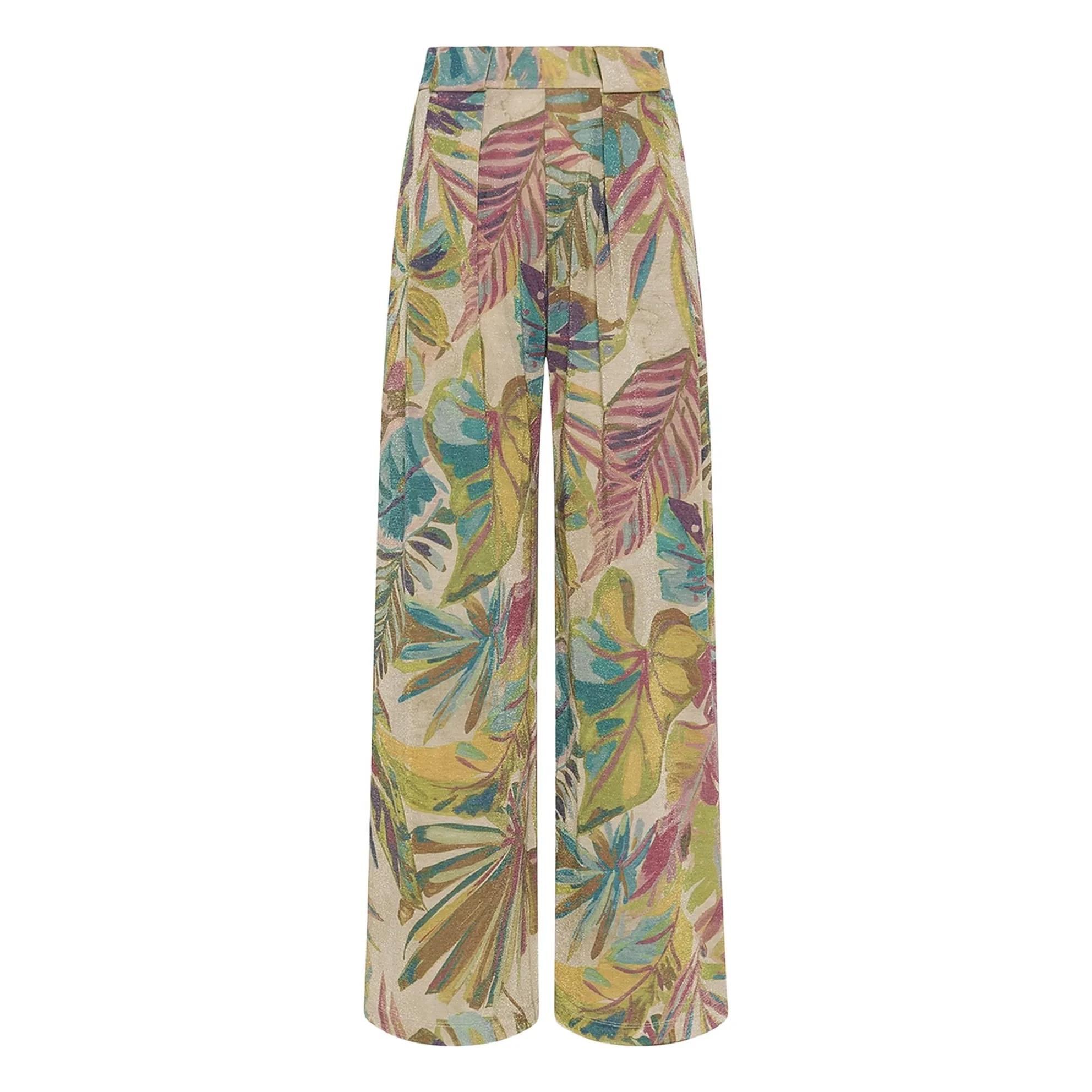 Momoni Blue Aspen Printed Pants