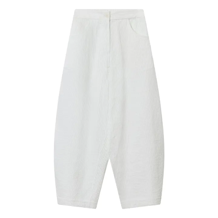 Pantalon Tubular Curved | Blanc- Image produit n°0