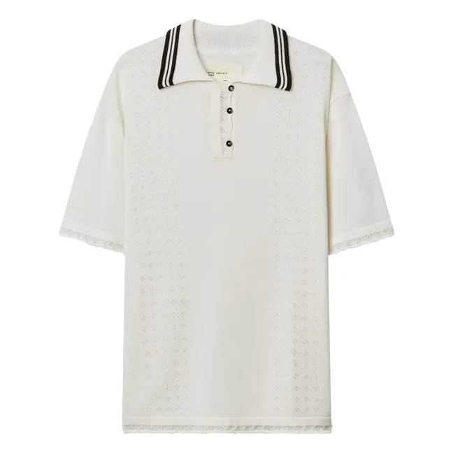 Polo-Pullover aus Bio-Baumwolle | Seidenfarben